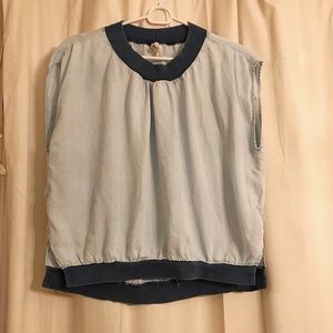 Light Blue Amadi (Anthropologie) Sleeveless Shirt